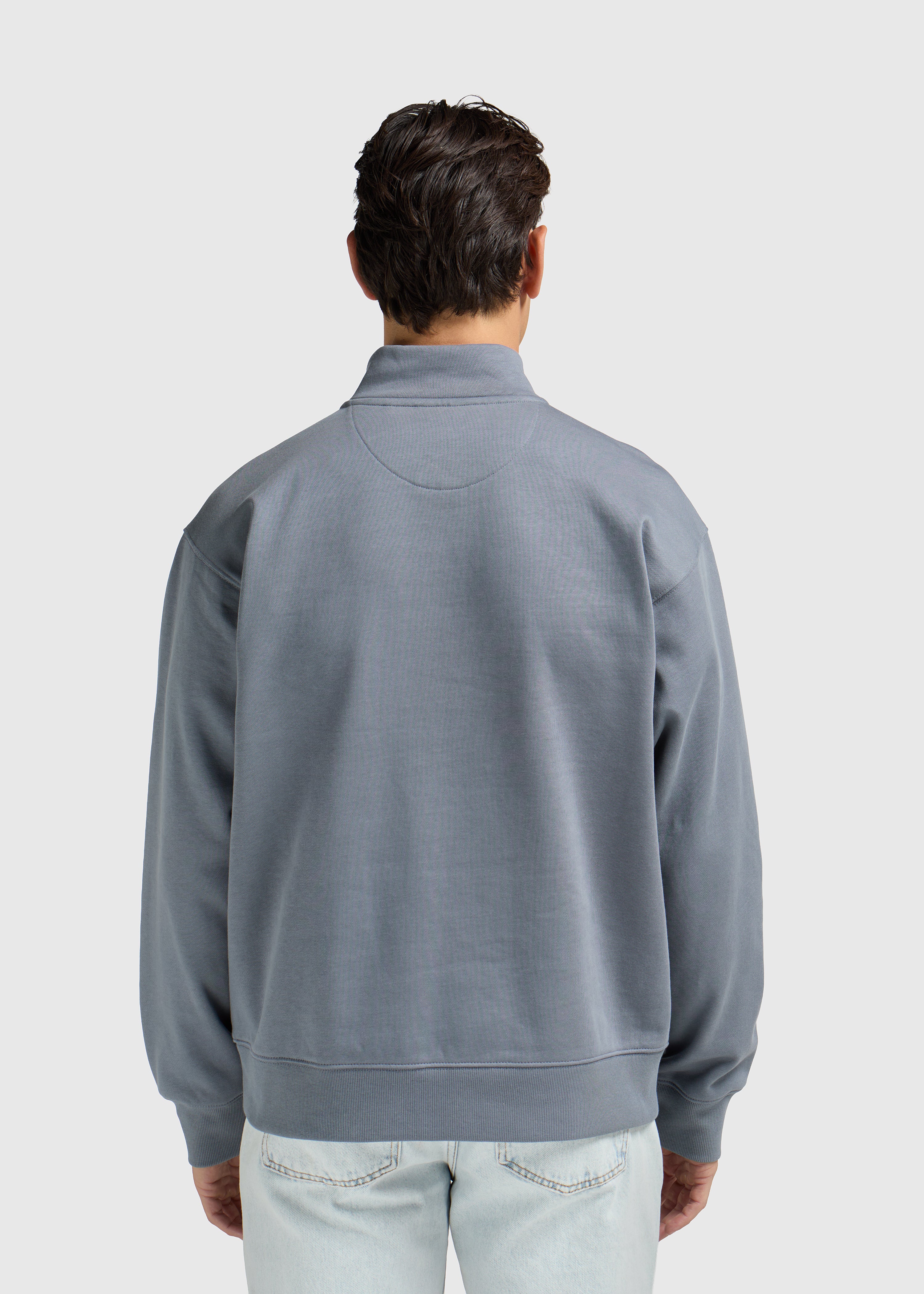 Half Zip Sweater - Stone Grey