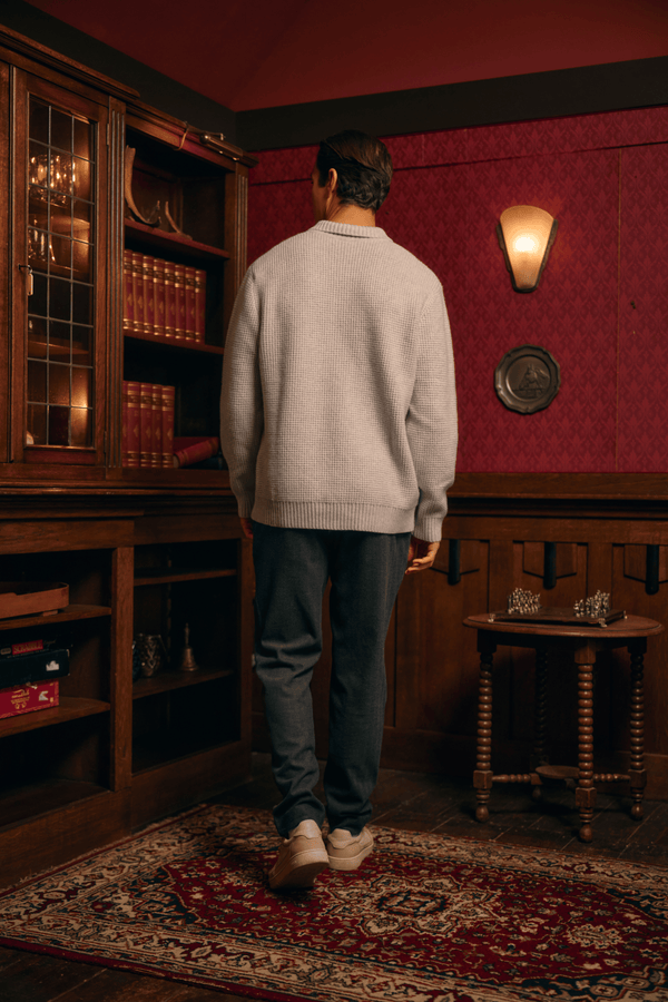 Heavy Structure Polo - Grey Mele