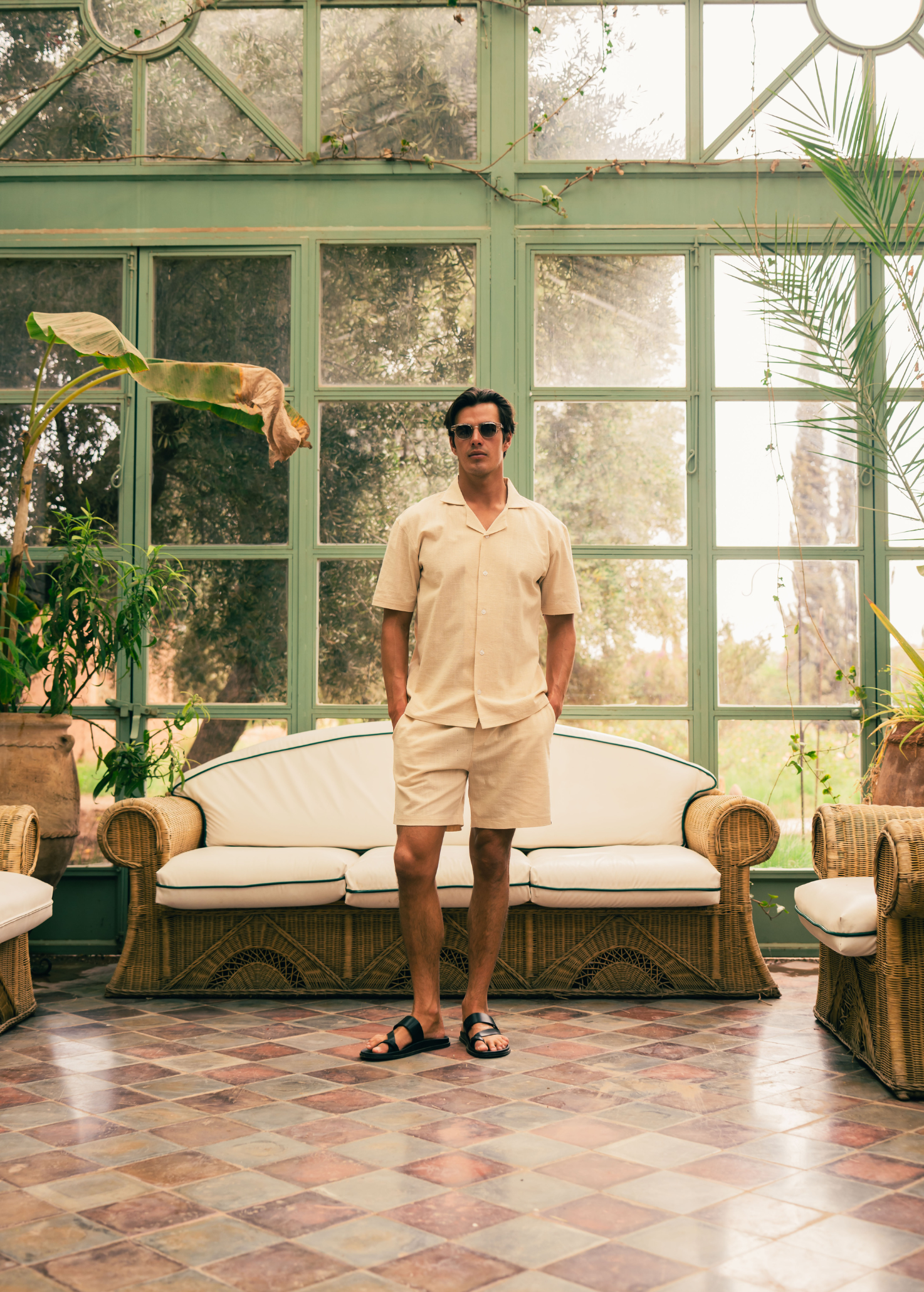 Chemise Uni Slub - Blanc cassé