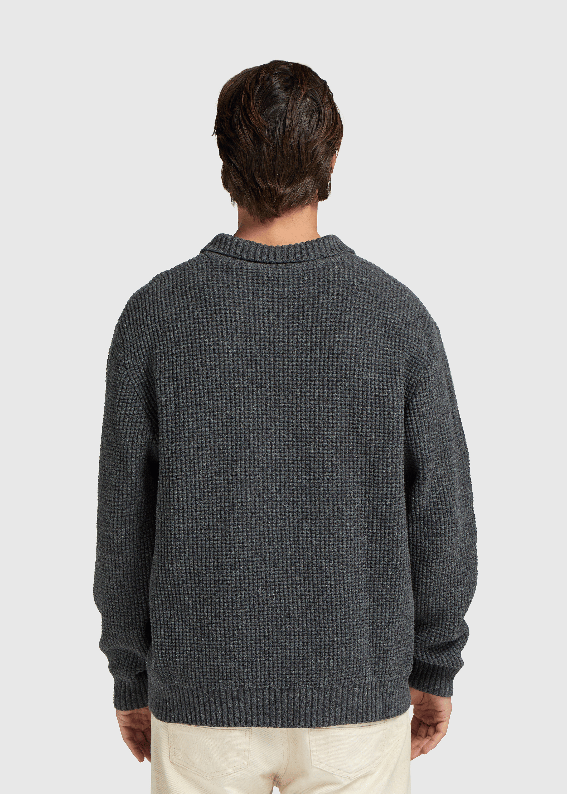 Riva Waffle Polo - Anthracite