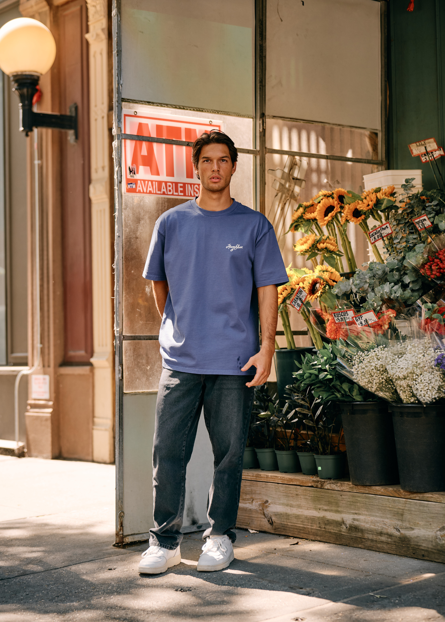 Cursive Tee - Kobalt Blue