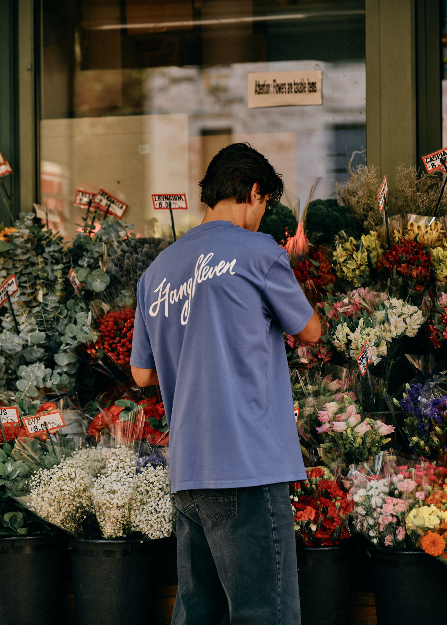 Cursive Tee - Kobalt Blue