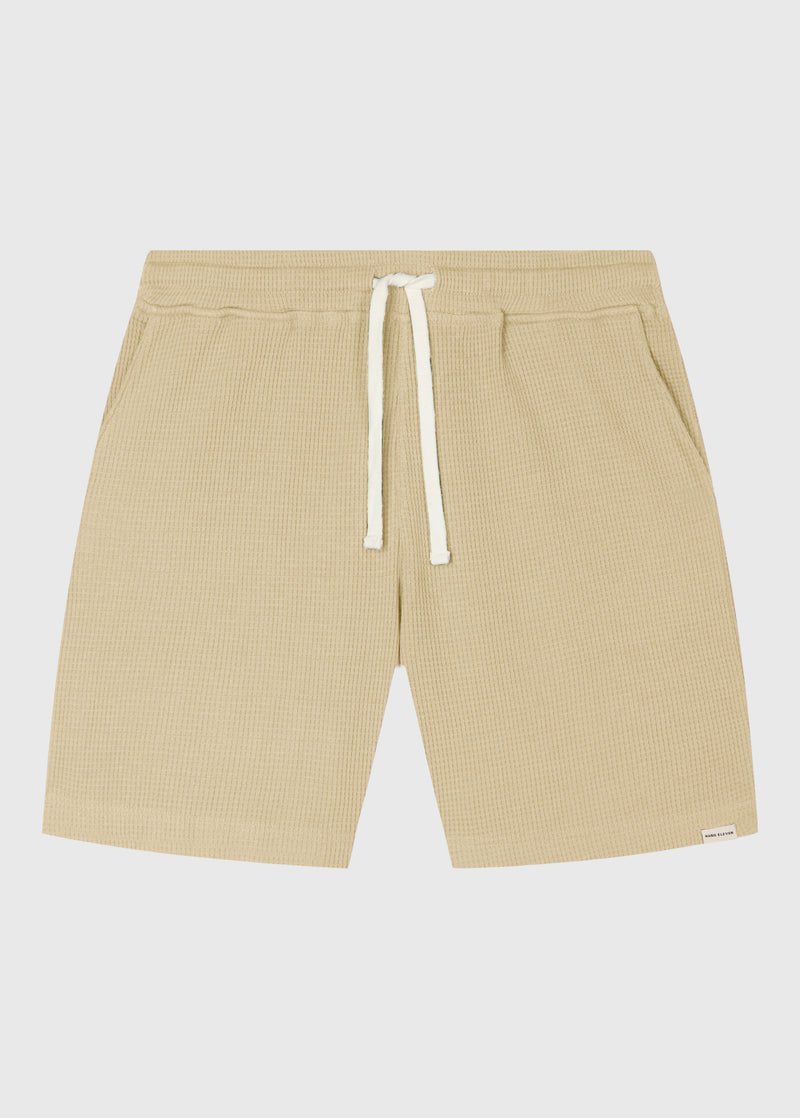 Waffel-Shorts - Beige