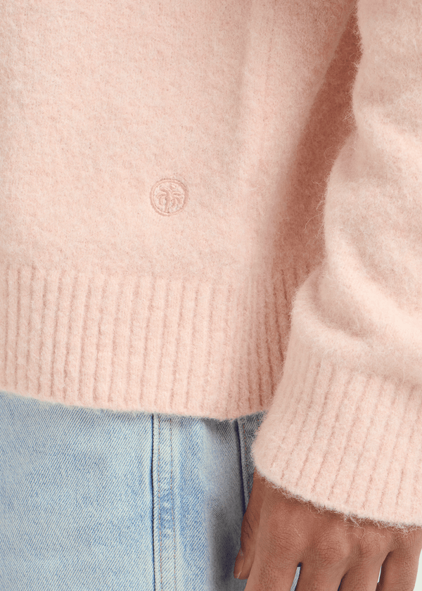 Soft Knit Crewneck - Peach