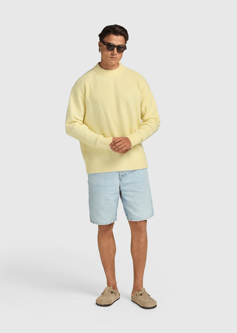 Soft Knit Crewneck - Butter Yellow