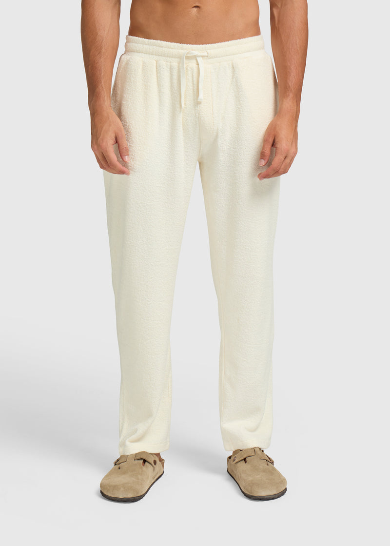 Toweling Bouclé Pants - Off White