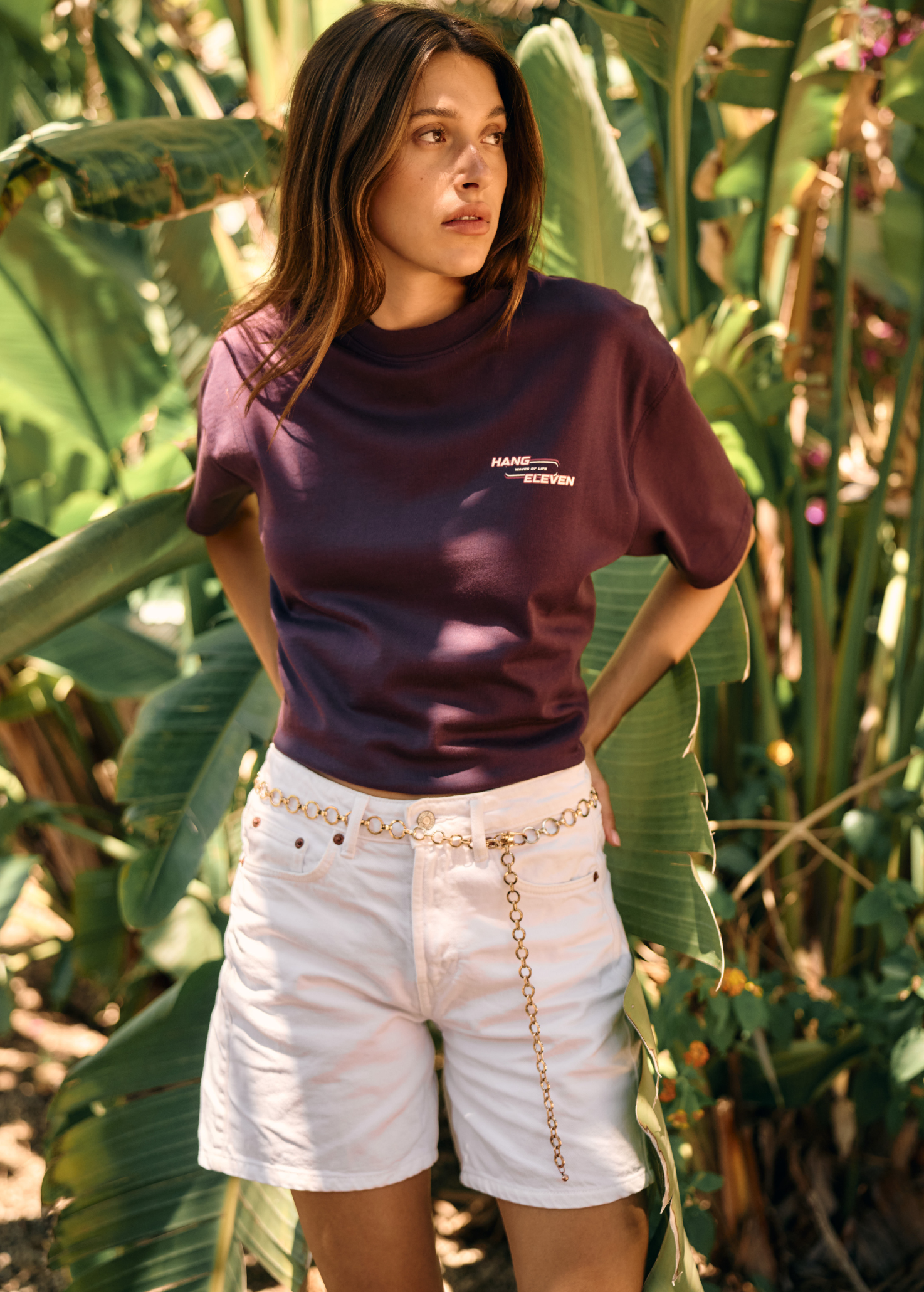 Washed Waves Of Life Tee - Purple