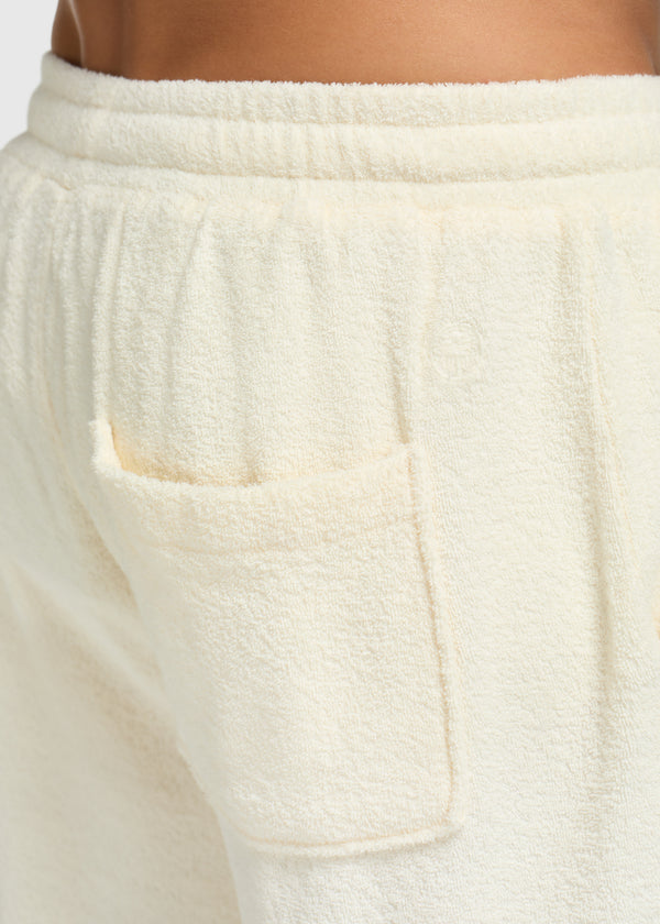 Toweling Bouclé Pants - Off White