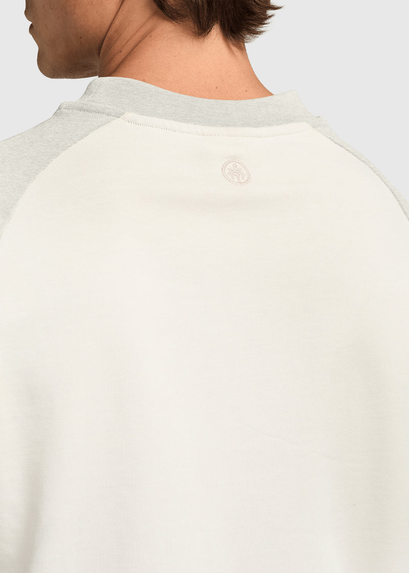 Colour Block Longsleeve - Off White
