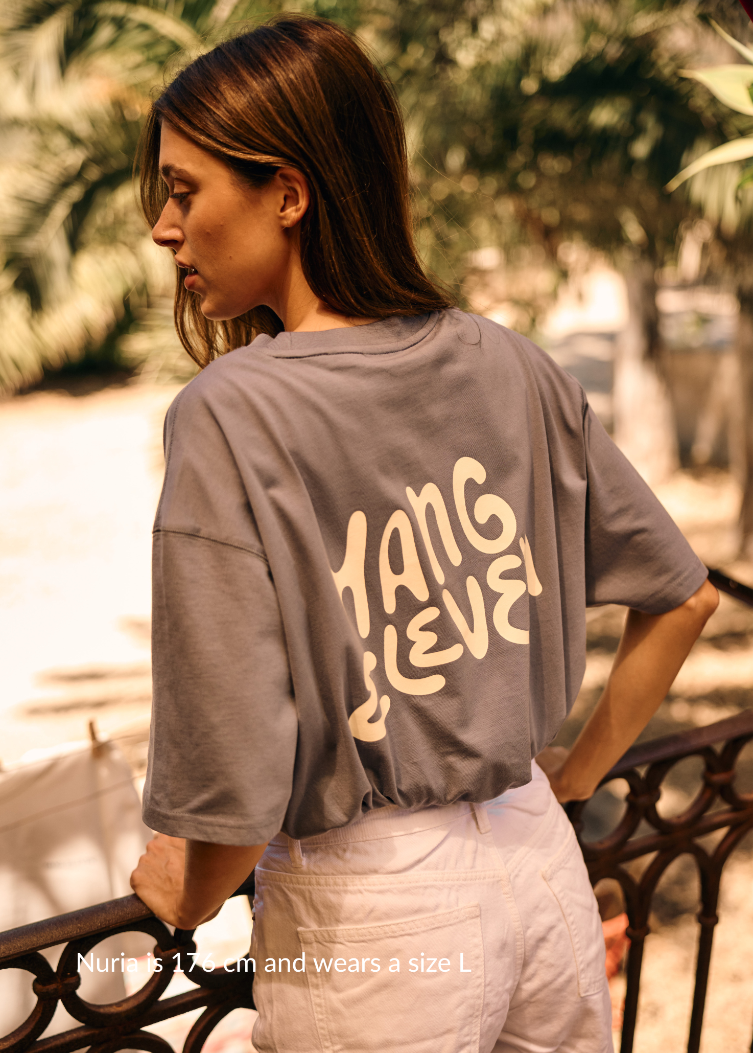 Brand Tee - Stone Grey