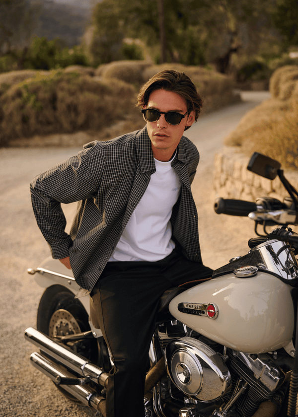 Max Check Shirt - Off Black