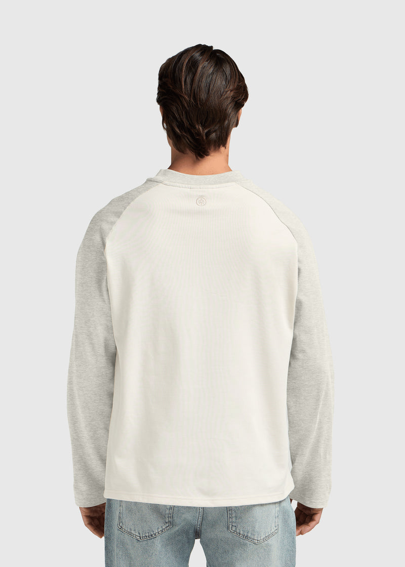 Colour Block Longsleeve - Off White