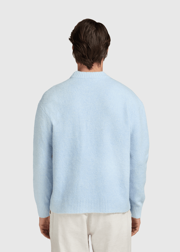 Soft Knit Crewneck - Light Blue