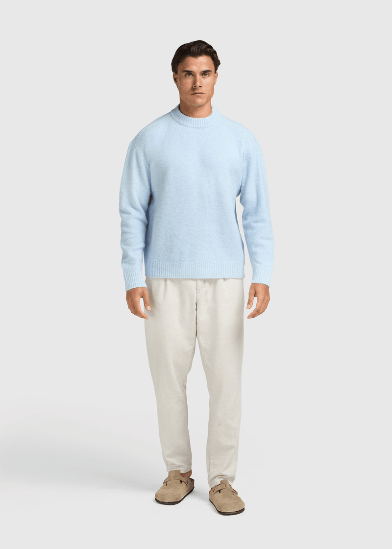 Soft Knit Crewneck - Light Blue