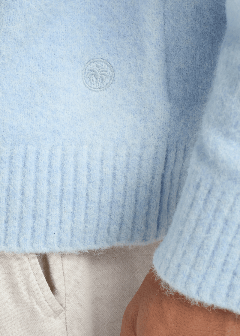 Soft Knit Crewneck - Light Blue