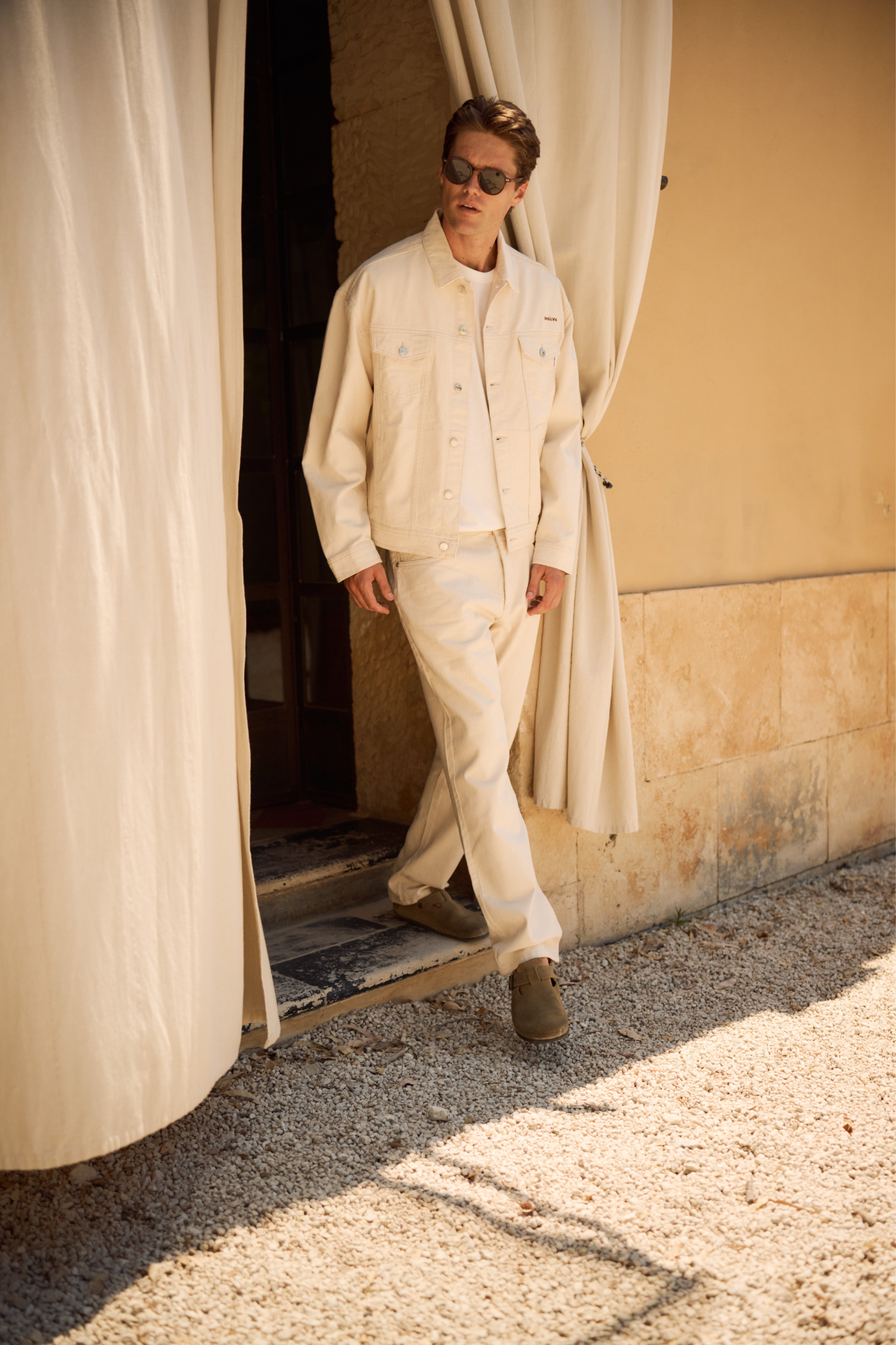 Jeans droits Premium - Couleur avoine
