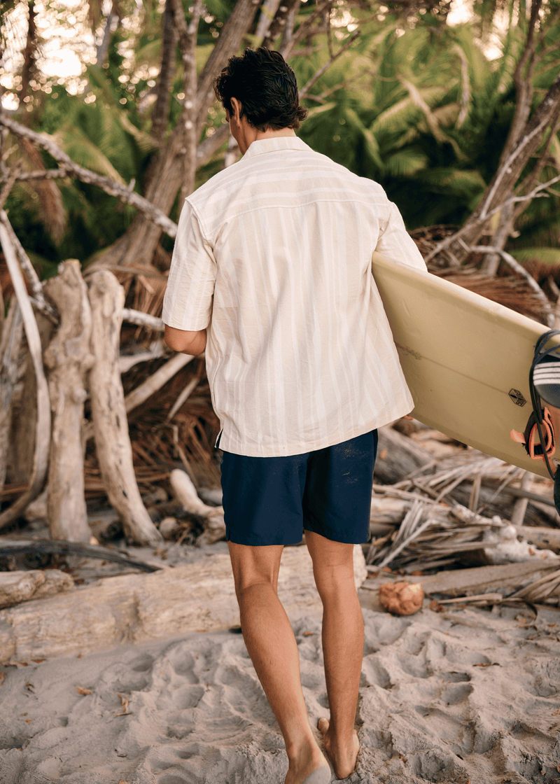 Premium Stripe Shirt - Sand