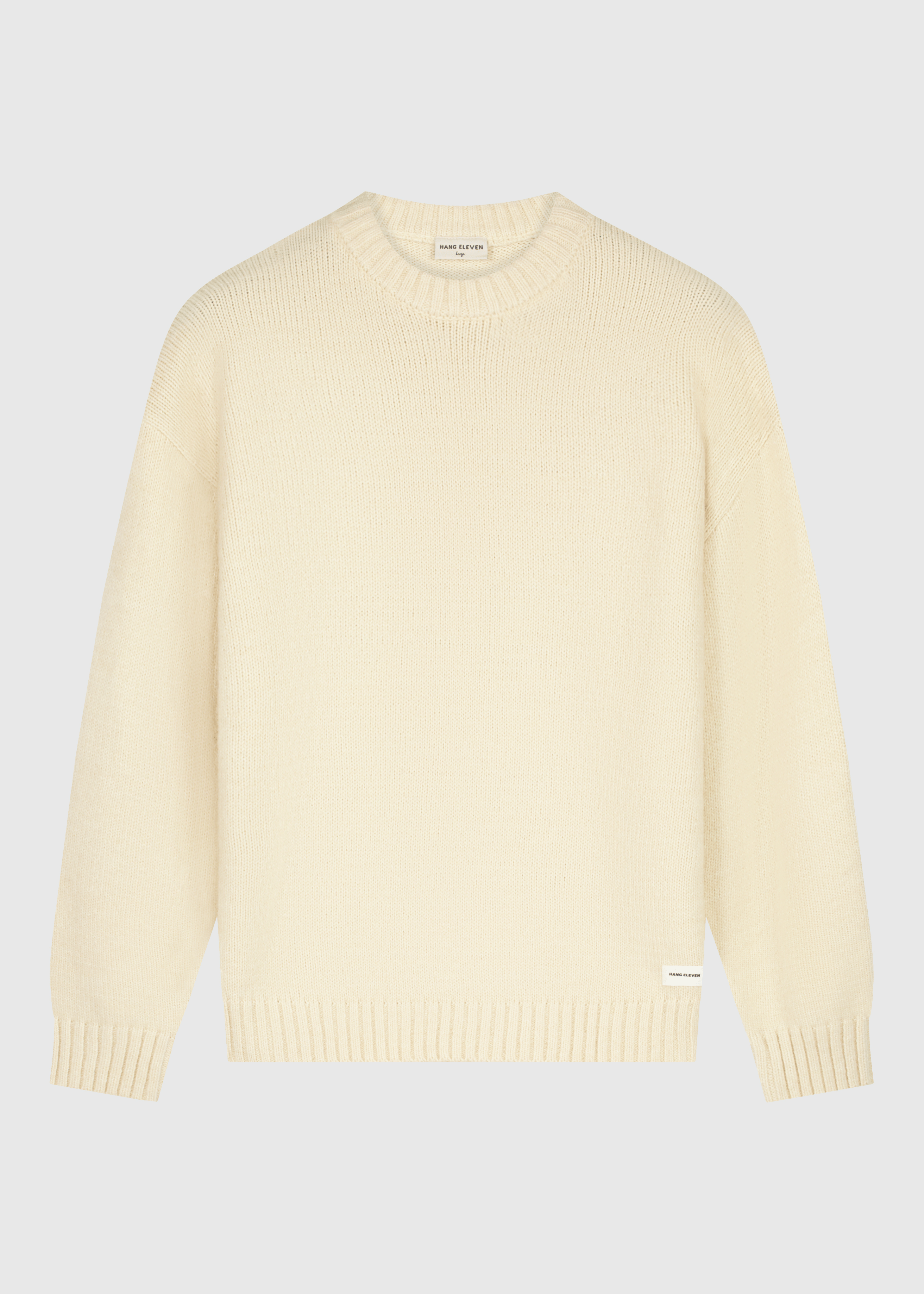 Heavy Knit Crewneck - Light Sand