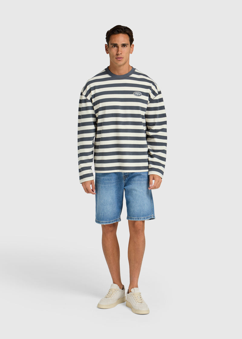 Badge Longsleeve - Ombre Blue