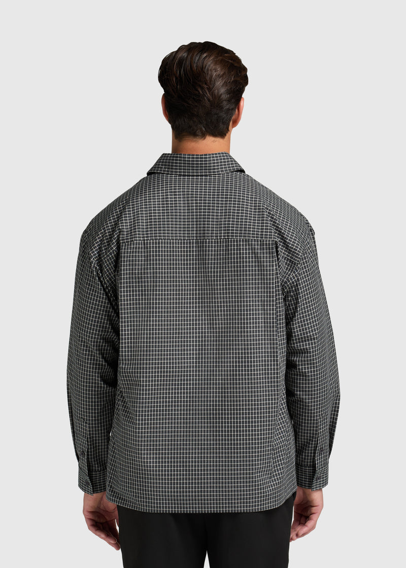 Max Check Shirt - Off Black