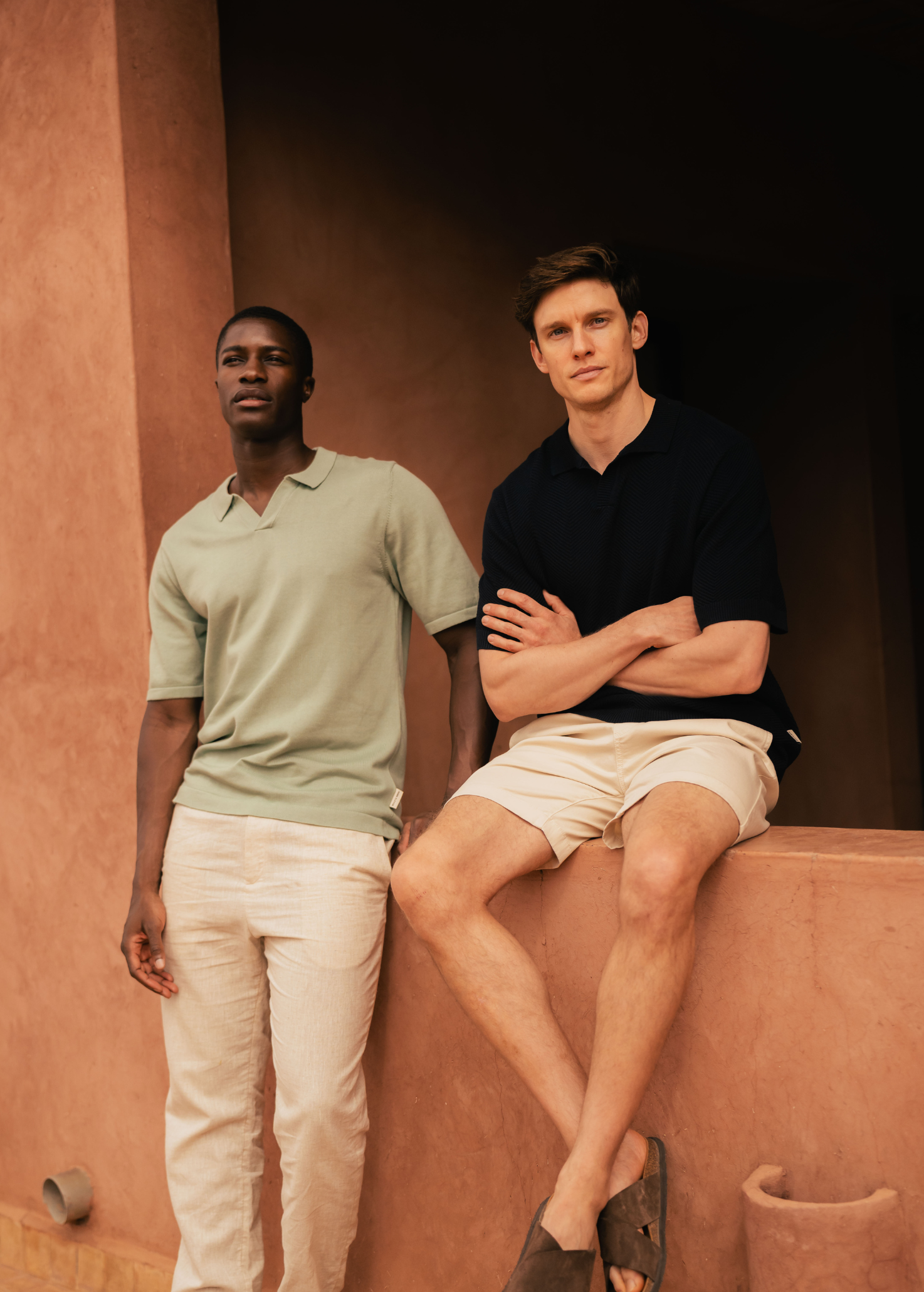 Polo en Tricot - Vert Sauge