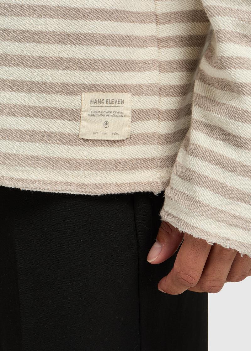 Structure Stripe Longsleeve - White Sand