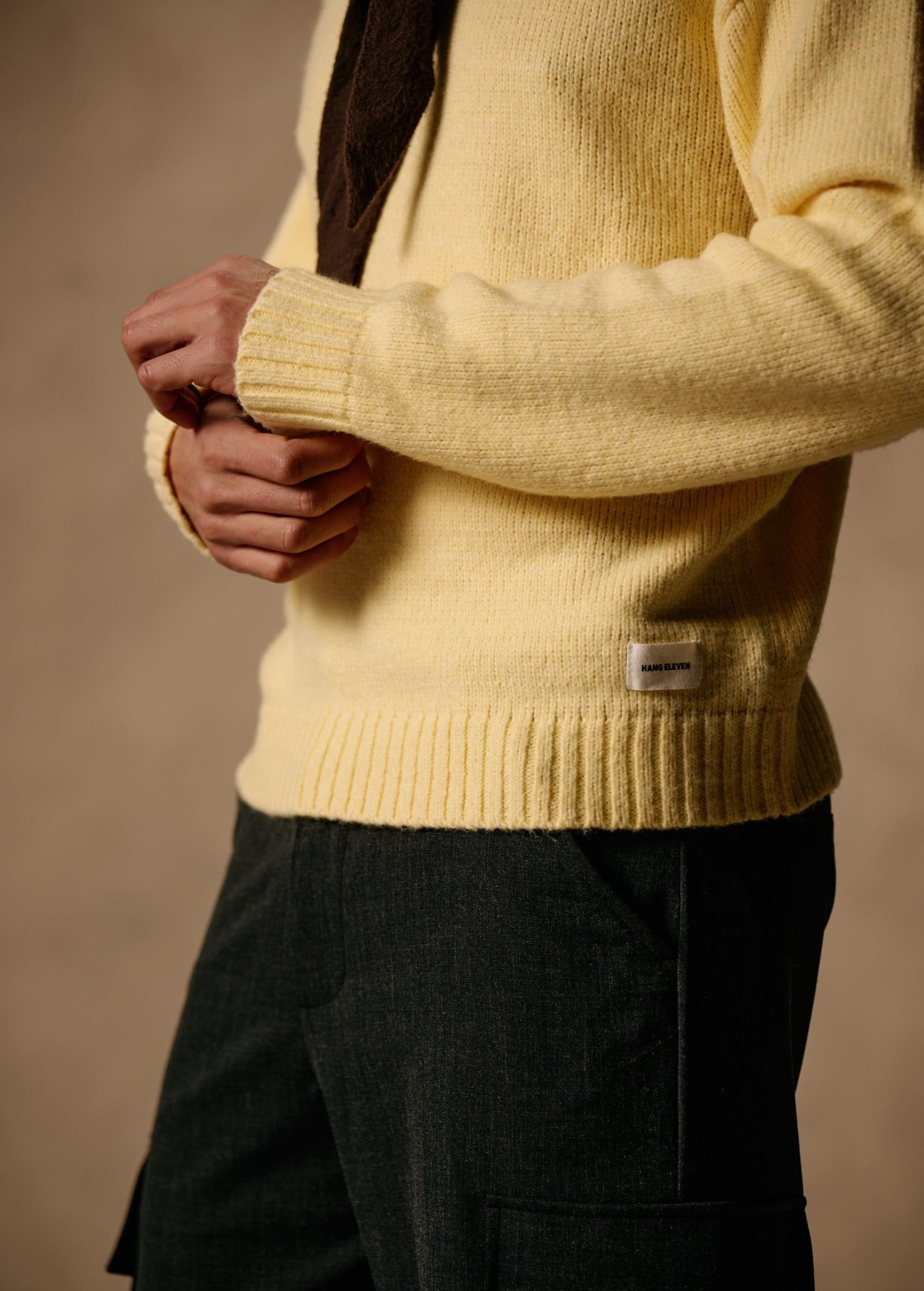 Heavy Knit Crewneck - Yellow