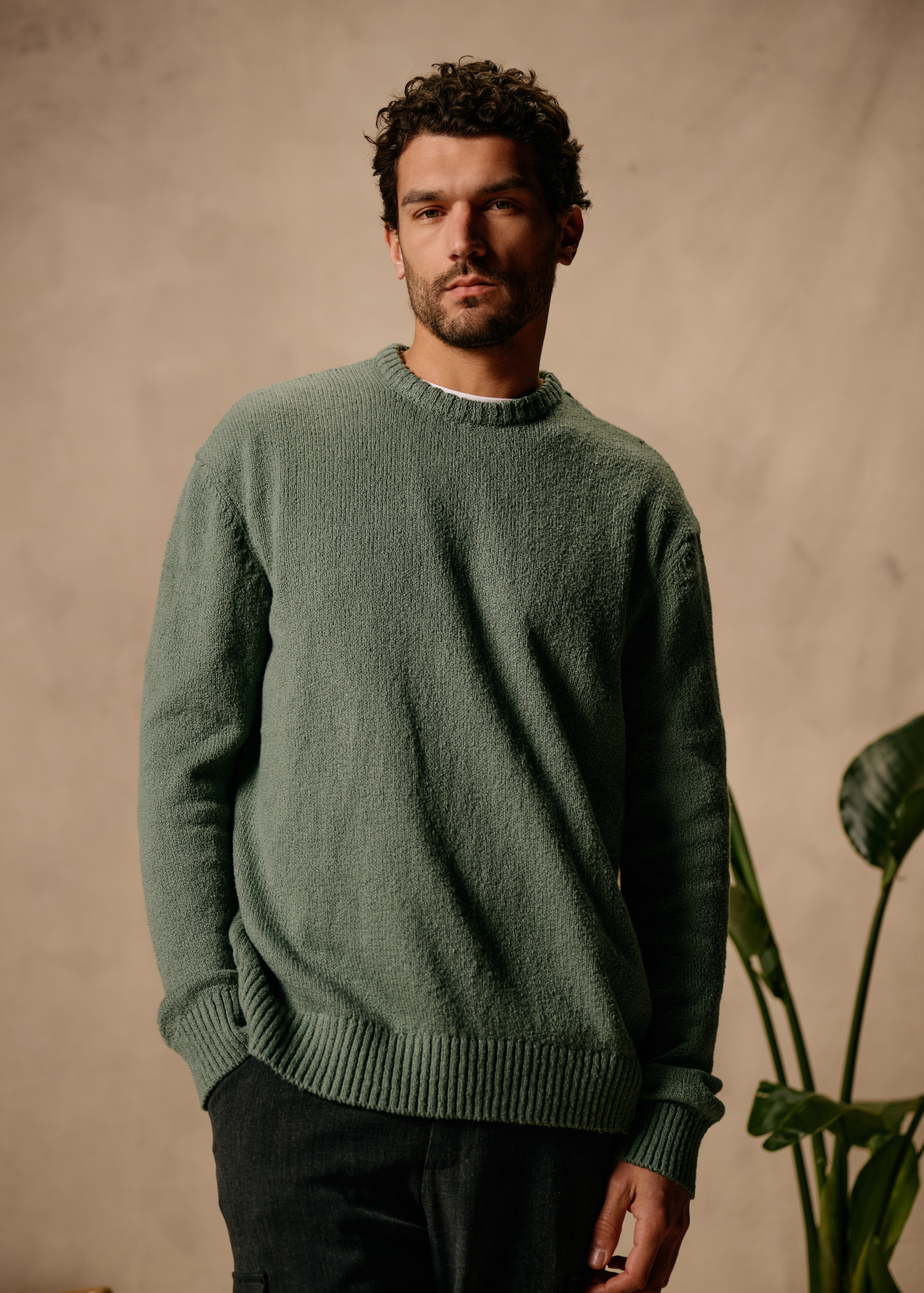 Premium Knit Crewneck - Slate Green