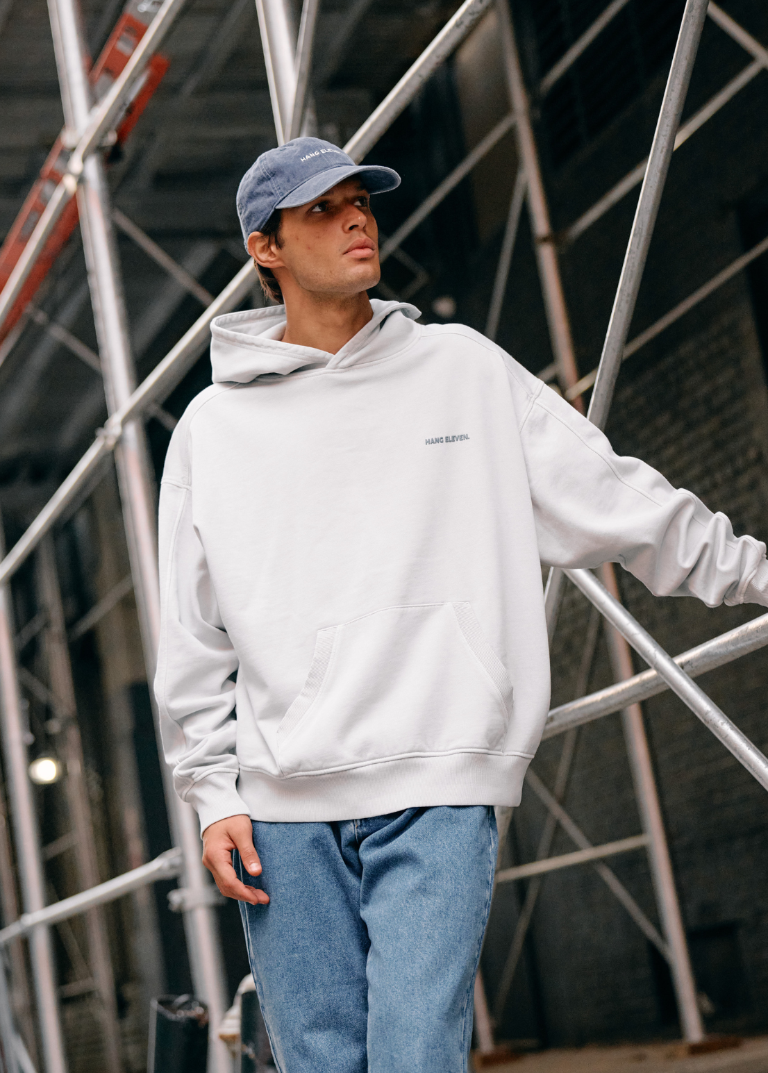 Premium Blanks Hoodie - Washed Blue