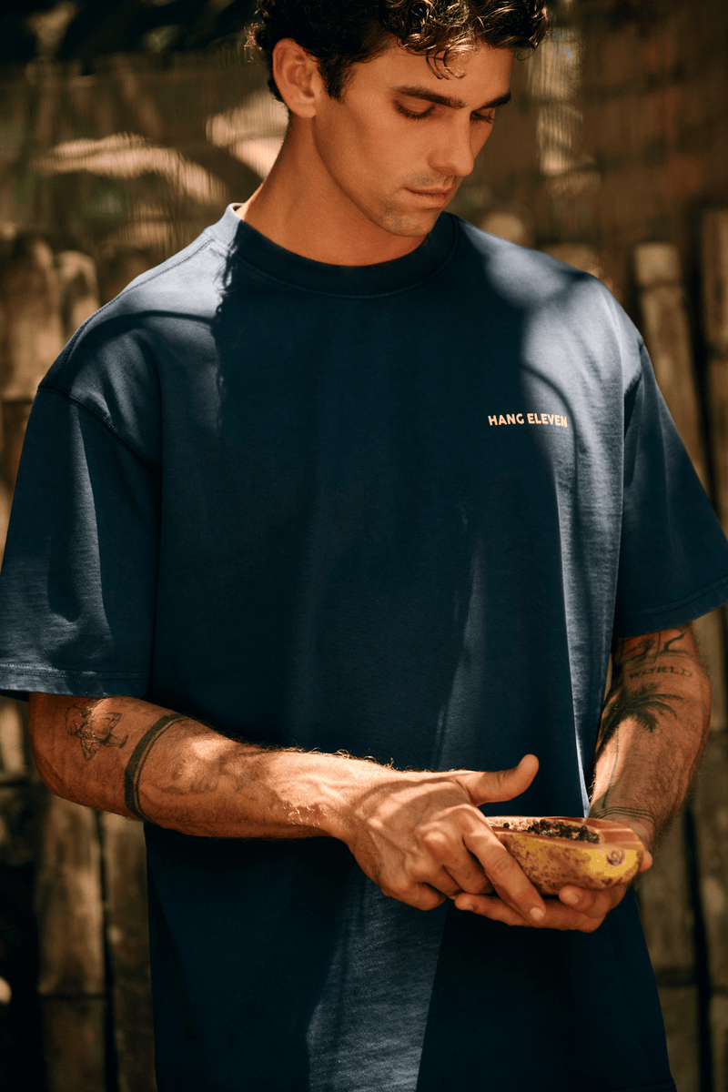 Tropical Tee - Marineblau