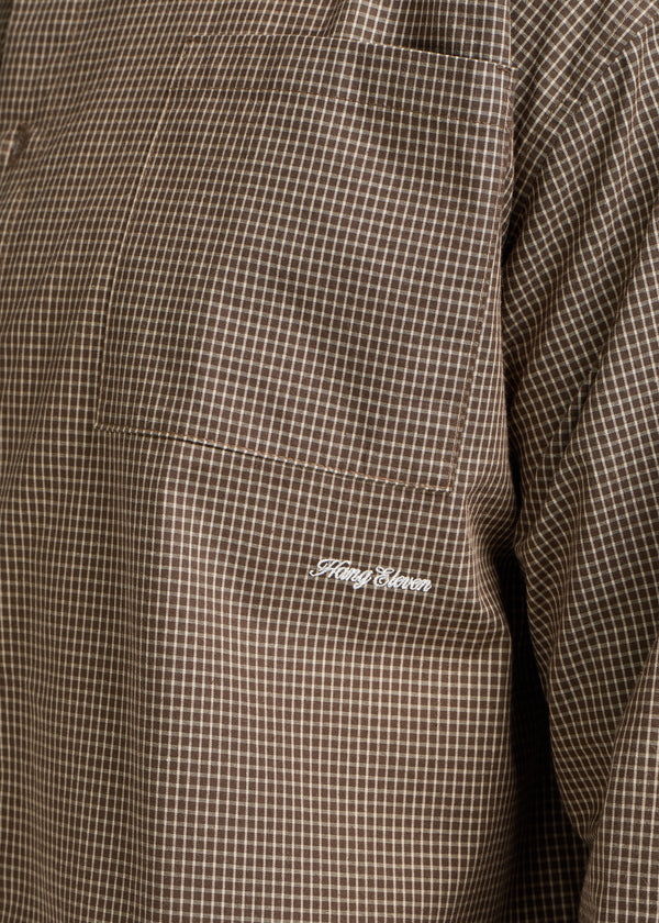 Mini Check Shirt - Brown