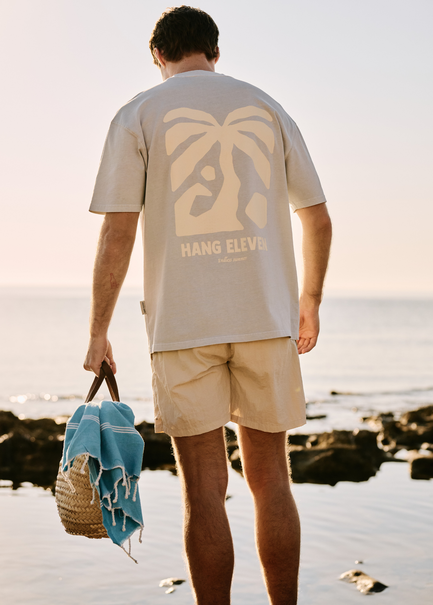 Washed Sunburn tee - Light Blue