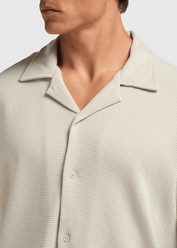 Relaxed Waffle Shirt - Sand