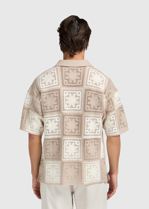 Crochet Shirt - Sand