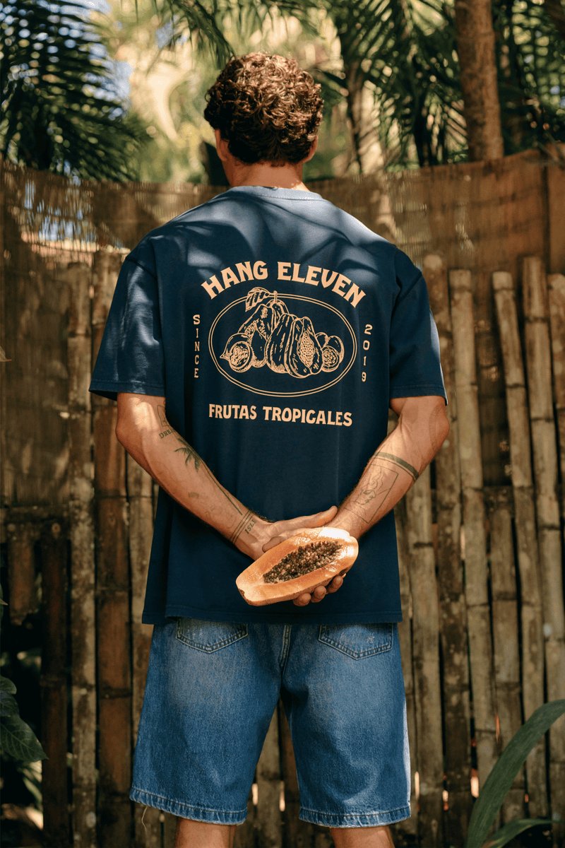 Tropical Tee - Marineblau