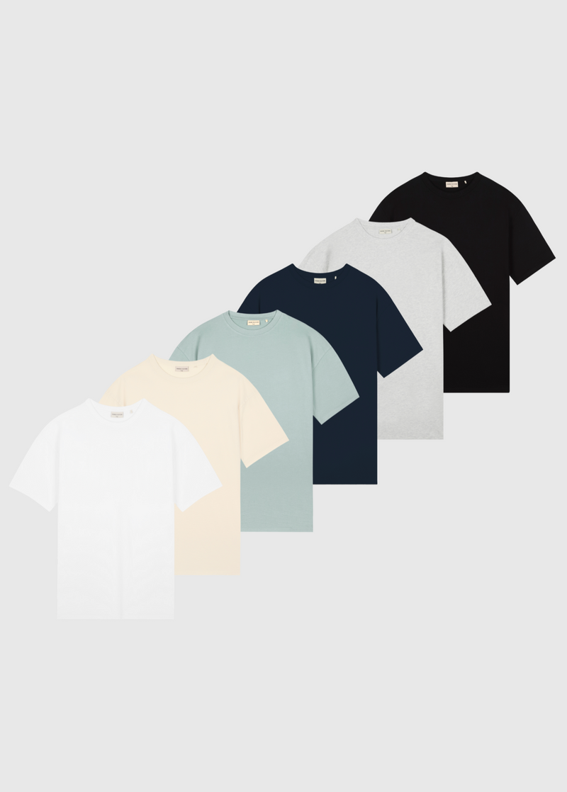 Heavy Oversized Premium Tee - 6 Pack
