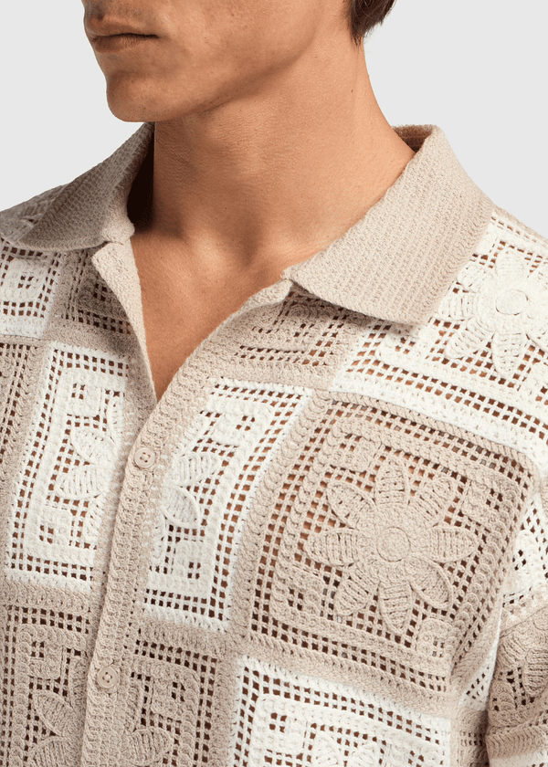 Crochet Shirt - Sand