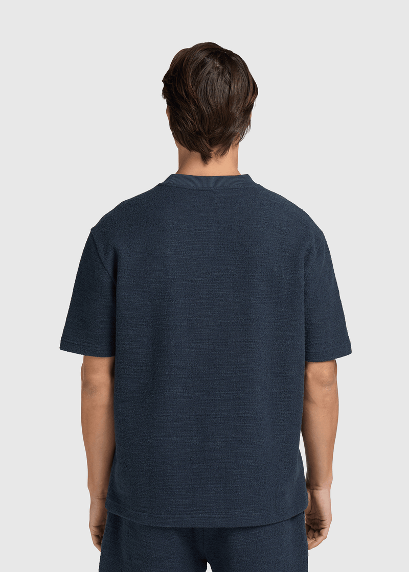 Bouclé Tee - Ombre Blue