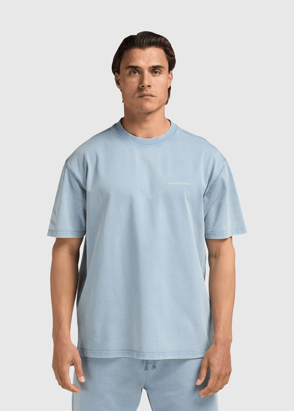 Washed Essential Tee - Light Blue