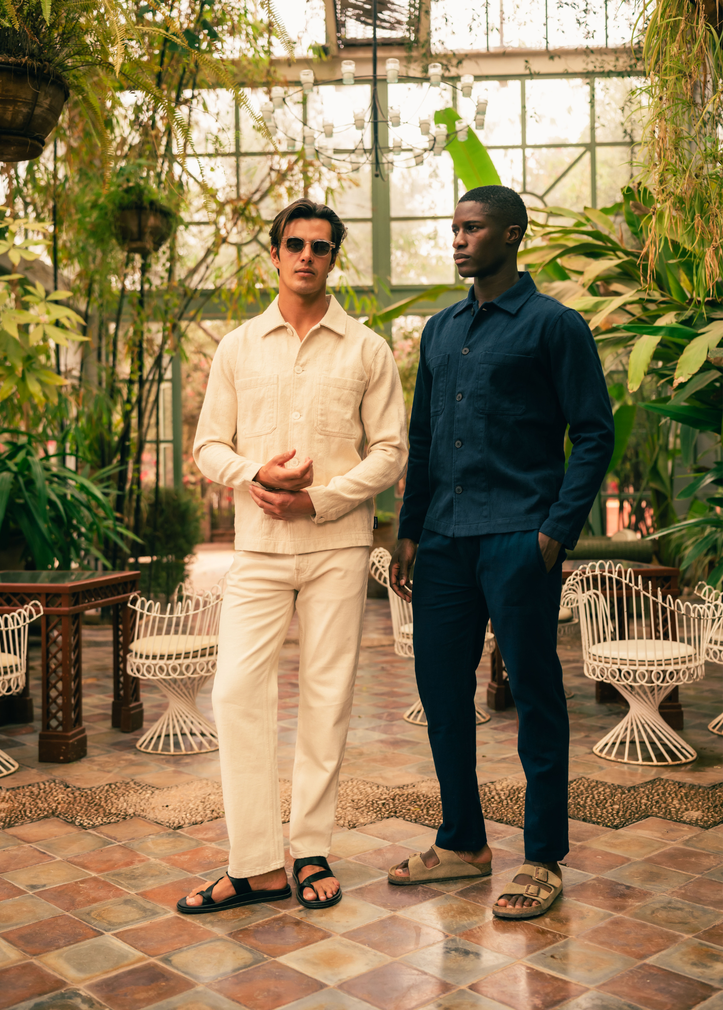 Jacquard Overshirt - Navy Blue