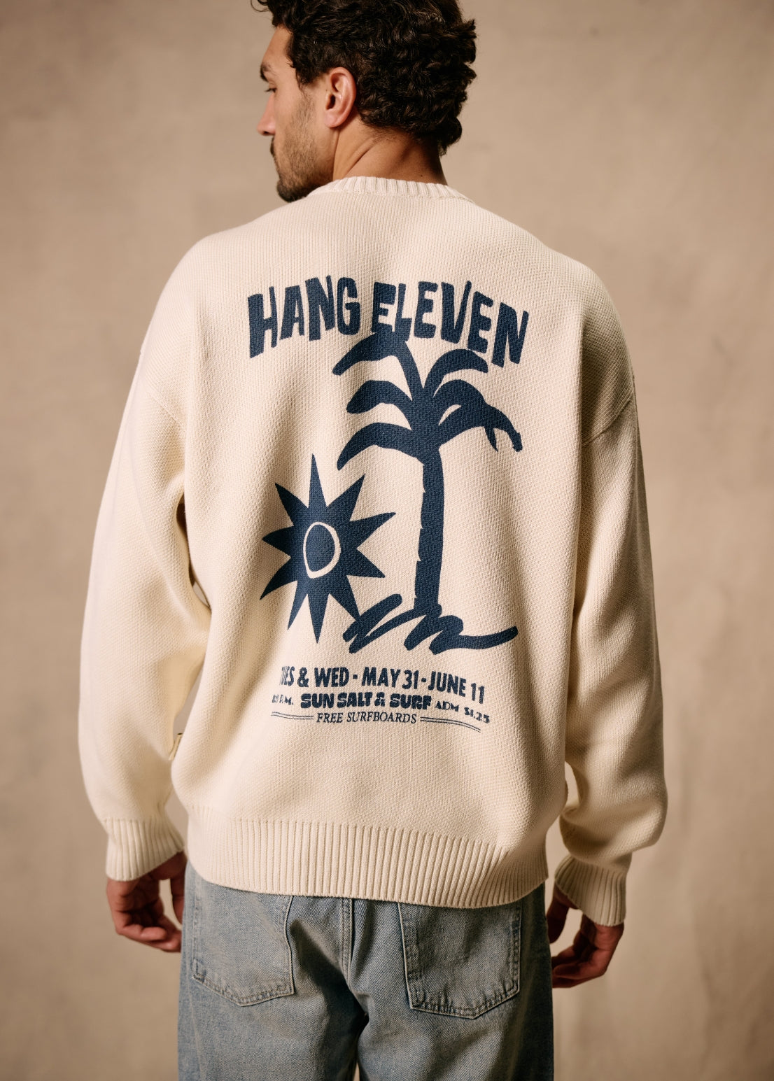 Paradise Knit Crewneck - Sand
