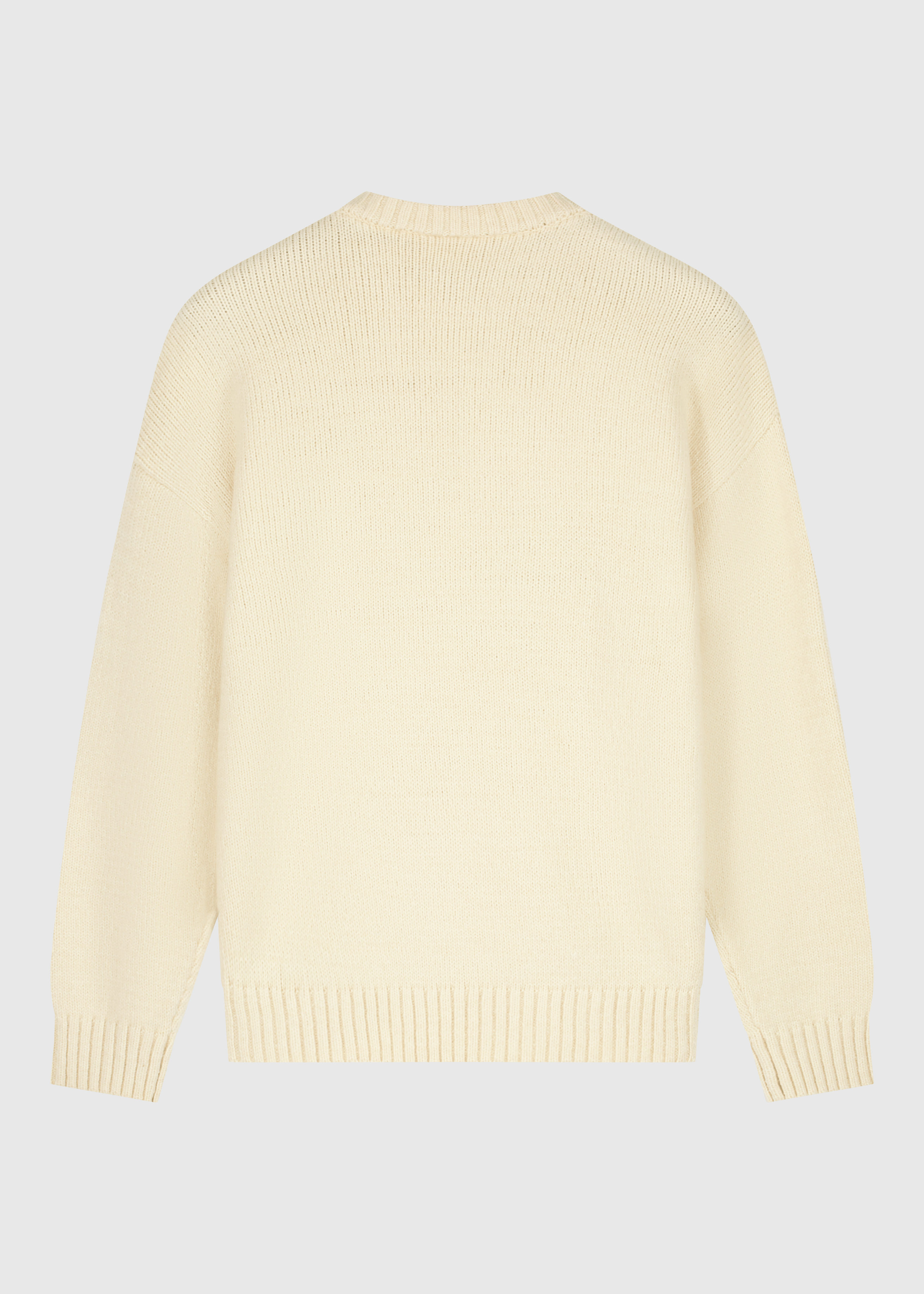 Heavy Knit Crewneck - Light Sand