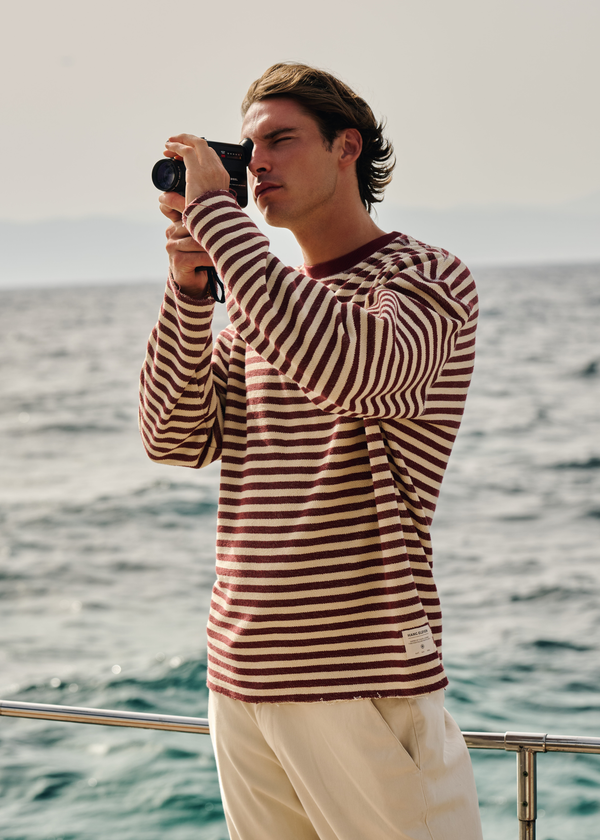 Structure Longsleeve - Bordeaux Red