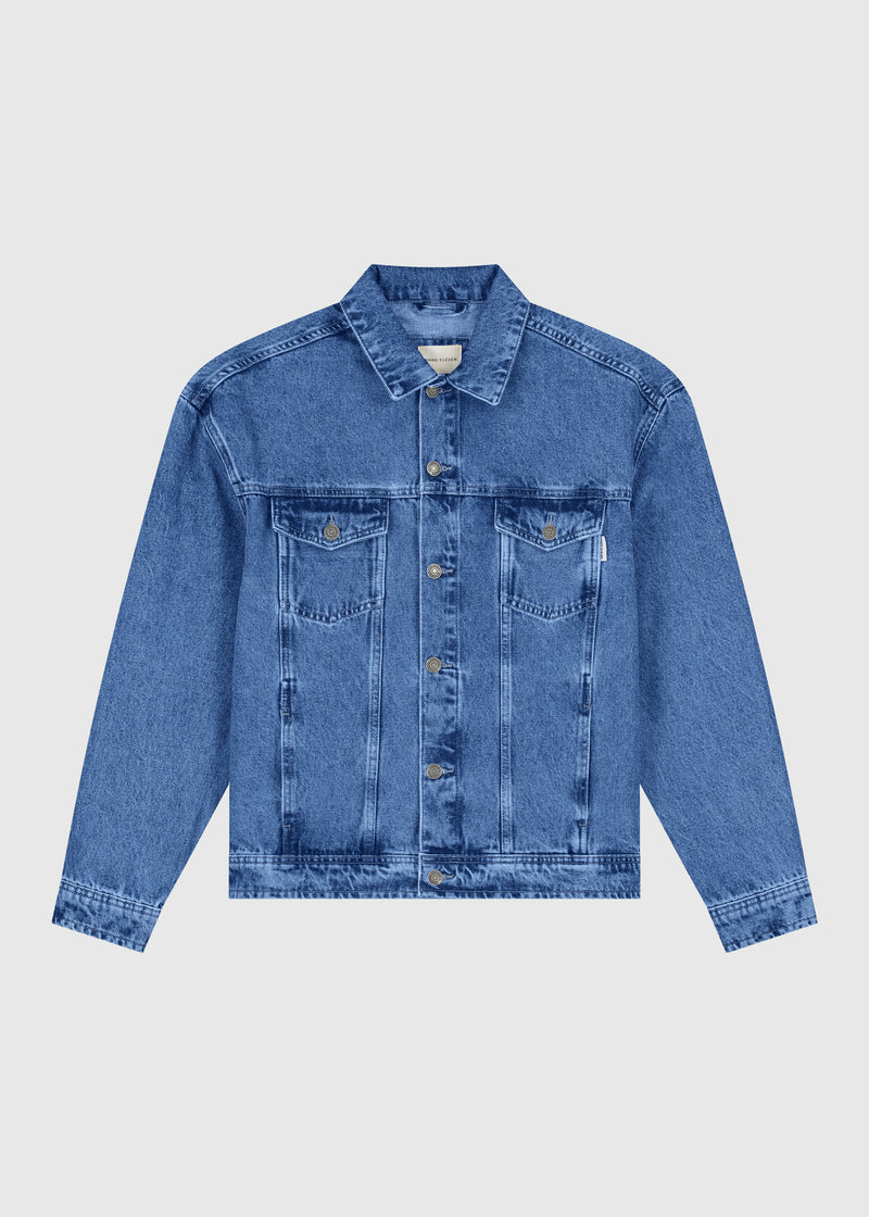 Premium Denim Jacket - Deep Blue