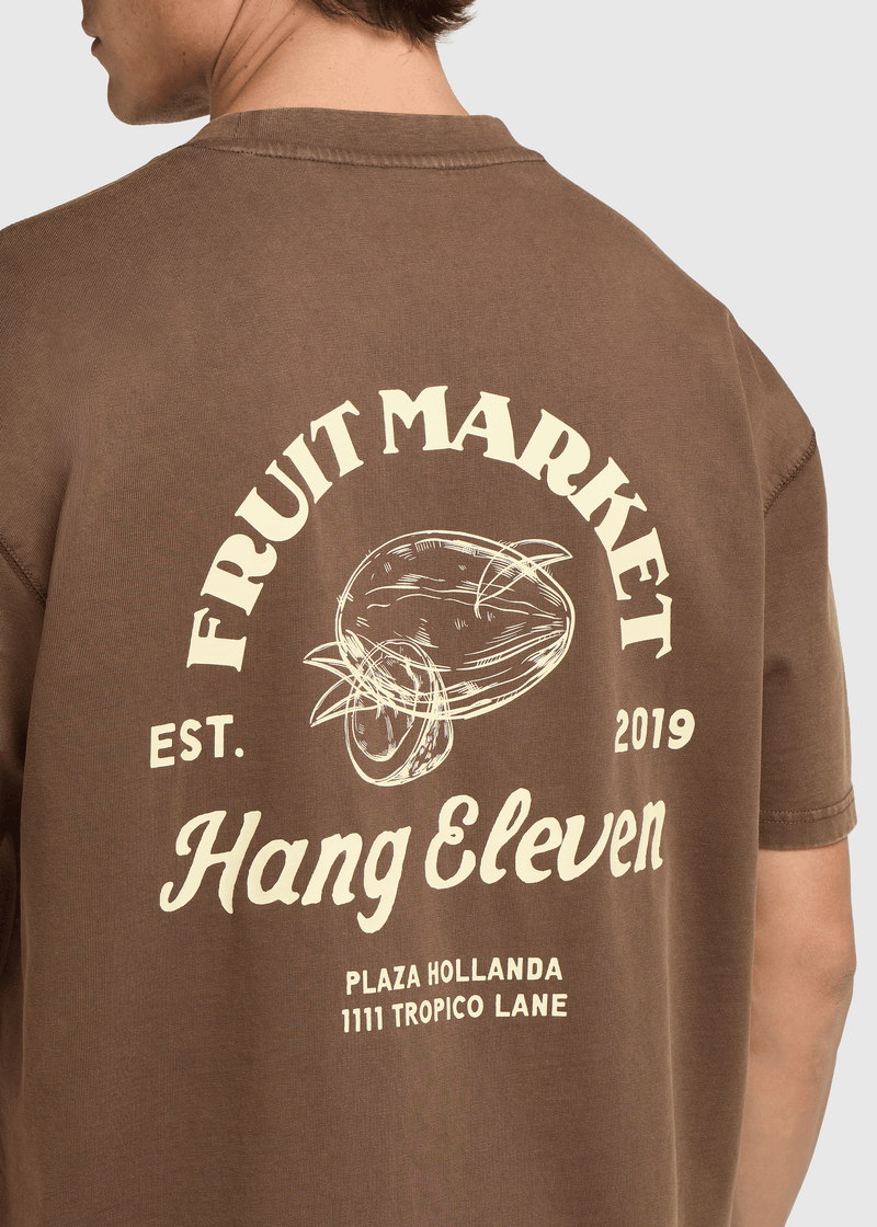 Fruit Market Tee - Washed Brown