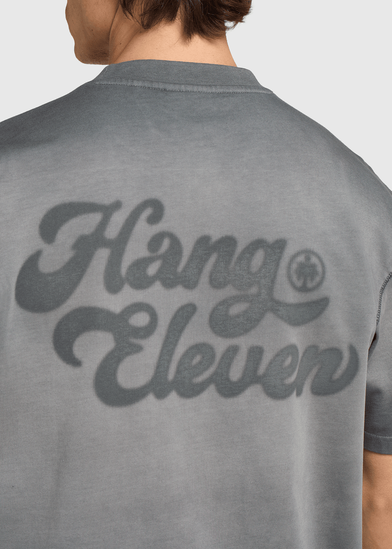 Washed Brand Tee - Anthracite