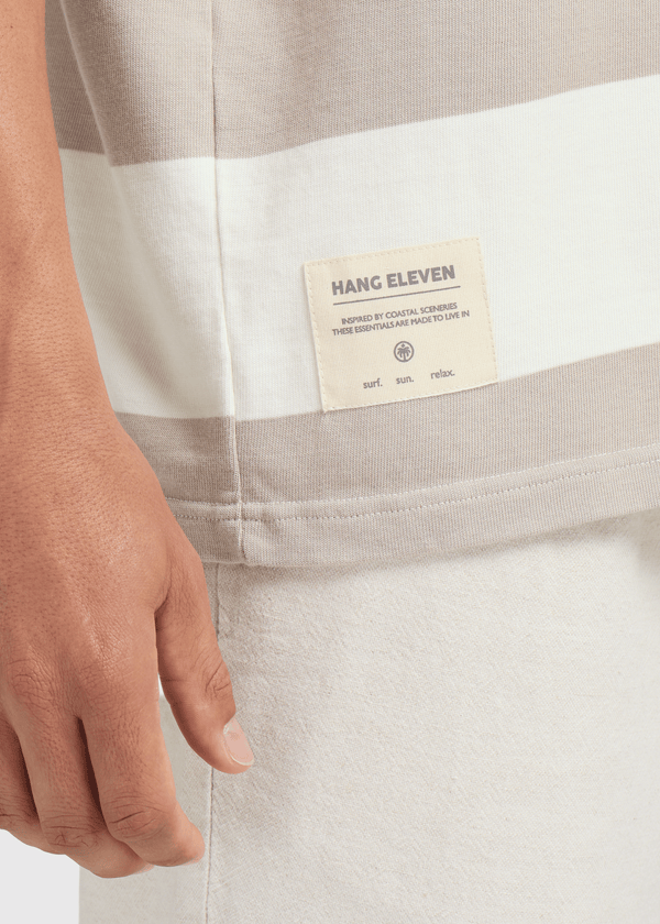 Big Stripe Tee - Sand