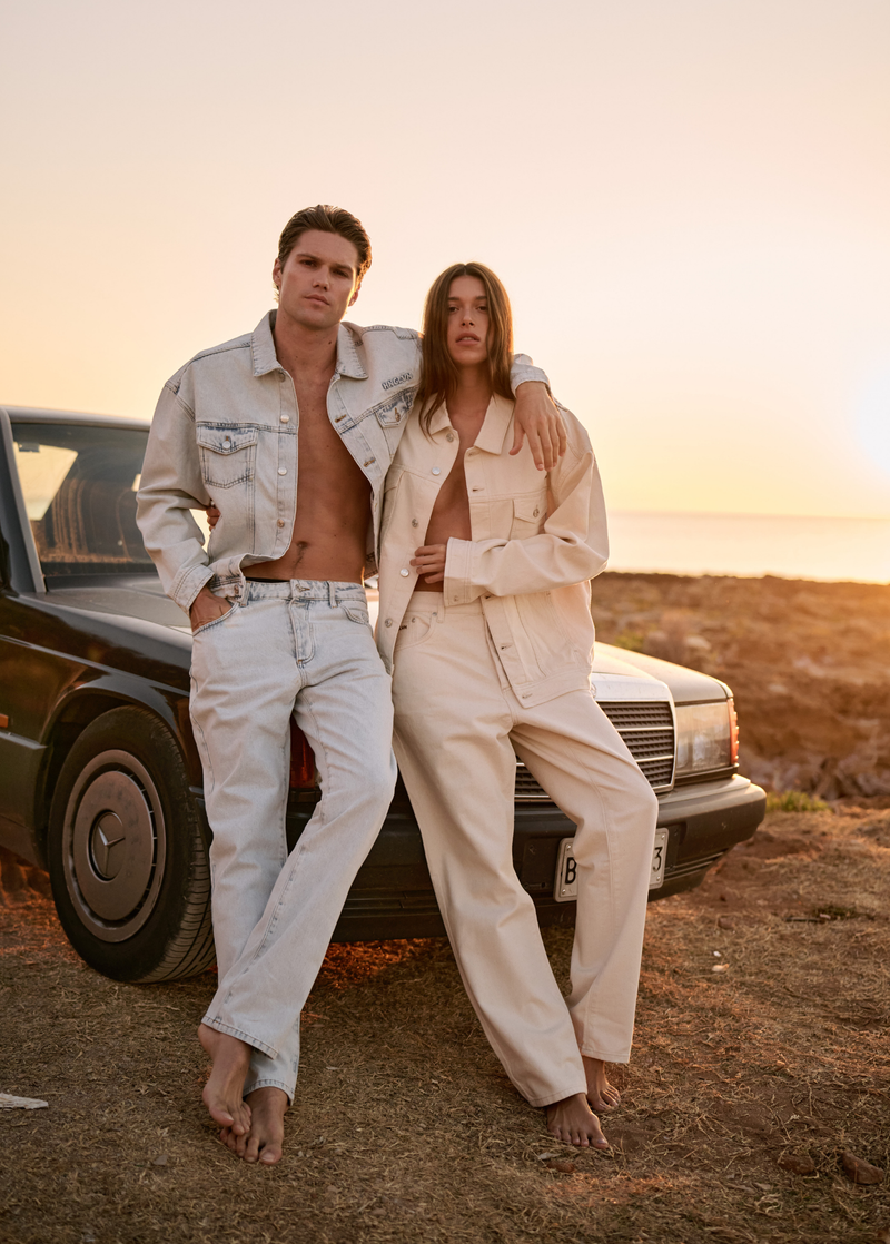 Premium Denim Jacket - Oatmeal