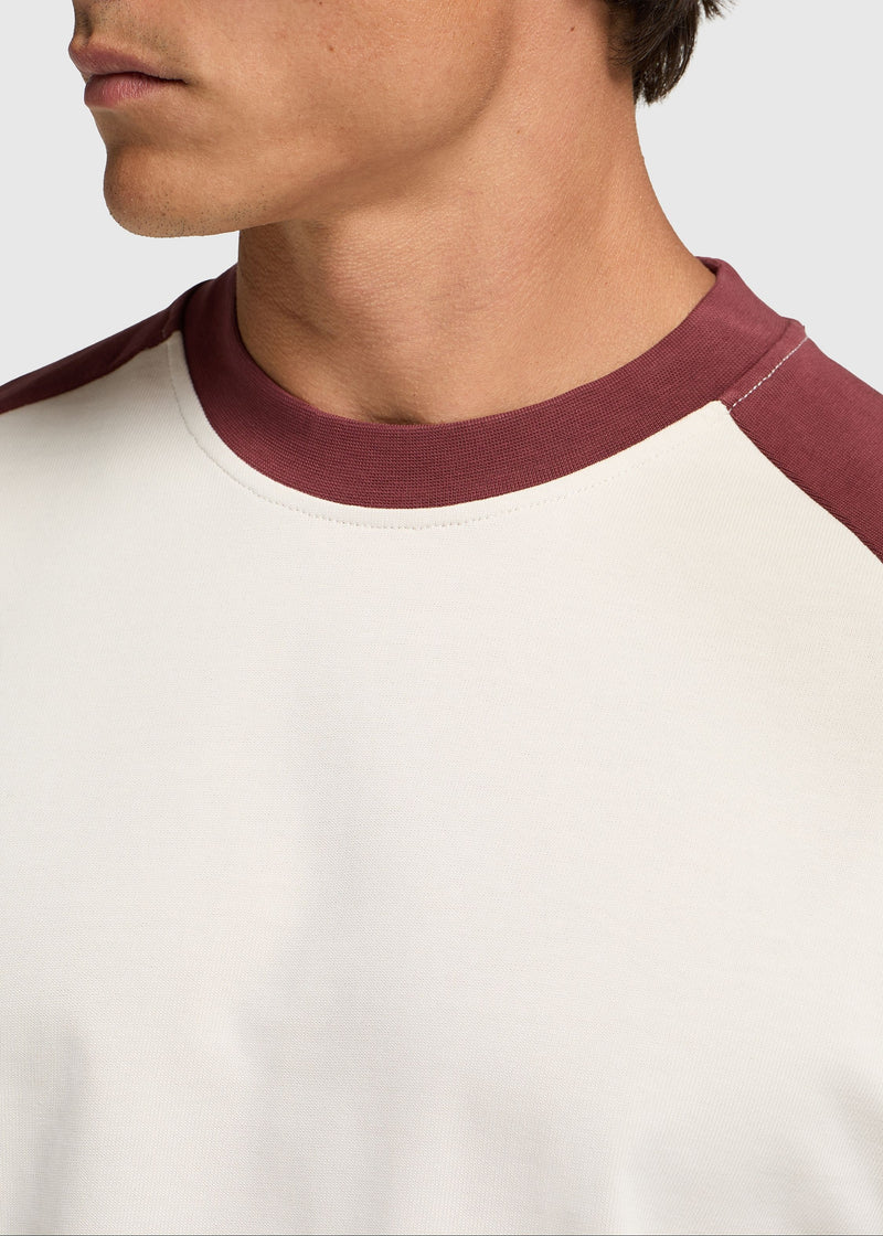 Colour Block Longsleeve - Red