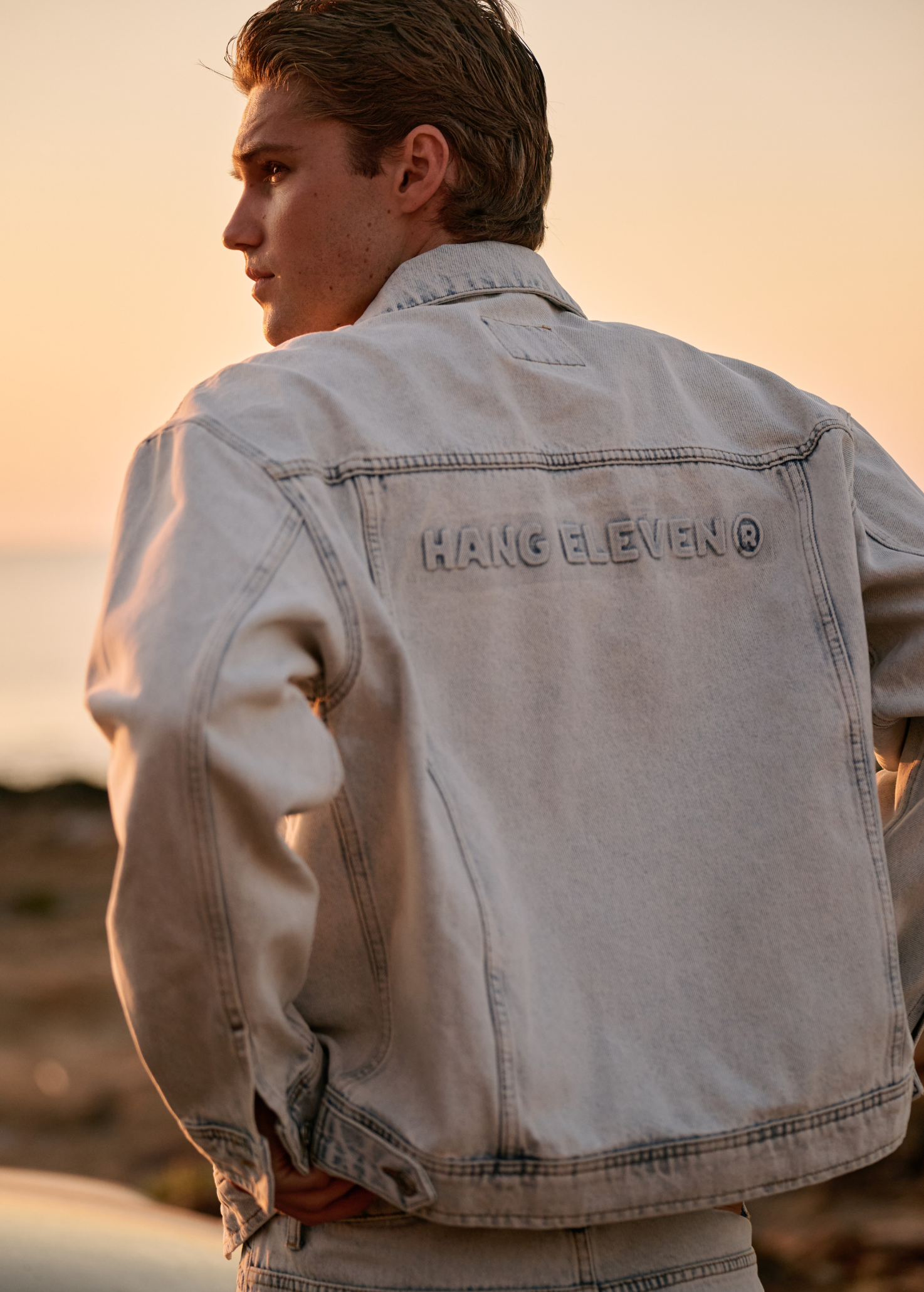 Premium Denim Jacket - Light Blue